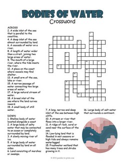 Bodies of Water Crossword