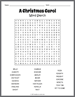 A Christmas Carol Word Search thumbnail