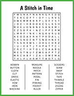 A Stitch in Time Word Search thumbnail