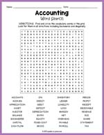 Accounting Word Search Thumbnail