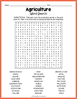 Agriculture Word Search thumbnail