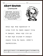 Albert Einstein Cryptoquote thumbnail
