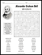 Alexander Graham Bell Word Search thumbnail