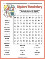 Algebra Word Search thumbnail