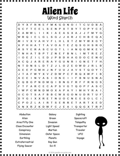 alien word search