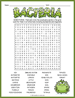 All About Bacteria Word Search thumbnail