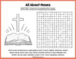 All About Moses Word Search Thumbnail