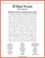 All About Viruses Word Search Thumbnail