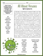 All About Viruses Word Search Thumbnail