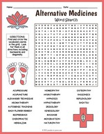 Alternative Medicines Word Search thumbnail