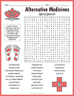 Alternative Medicines Word Search thumbnail