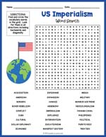 American Imperialism Word Search Thumbnail