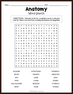 Anatomy Word Search Thumbnail