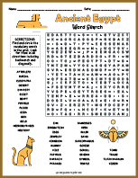 Ancient Egypt Word Search thumbnail