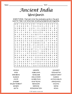 Ancient India Word Search thumbnail