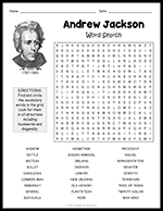 Andrew Jackson Word Search thumbnail