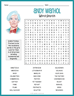 Andy Warhol Word Search thumbnail