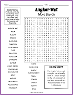 Angkor Wat Word Search thumbnail