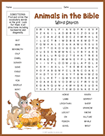 Animals in the Bible Word Search thumbnail
