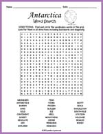 Antarctica Word Search Thumbnail