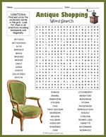 Antique Shopping Word Search thumbnail