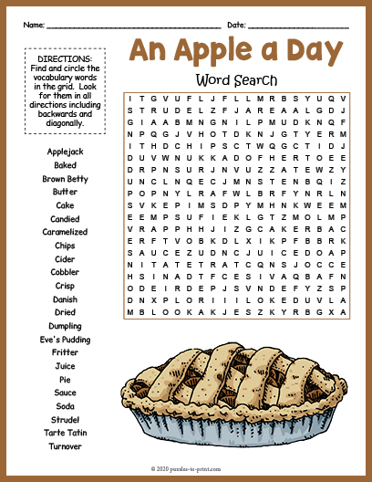 Apple Word Search