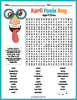 April Fools Day Word Search thumbnail