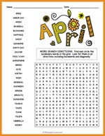 April Word Search Thumbnail