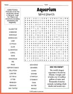 Aquarium Word Search Thumbnail