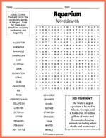 Aquarium Word Search Thumbnail