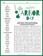Arbor Day Word Search Thumbnail
