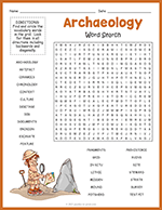 Archaeology Word Search thumbnail