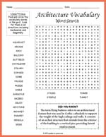 Architecture Vocabulary Word Search Thumbnail