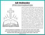 Ash Wednesday Word Search Thumbnail