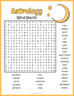 Astrology Word Search Puzzle thumbnail
