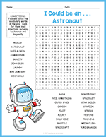 Astronaut Word Search thumbnail