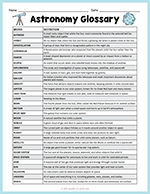 Astronomy Glossary thumbnail