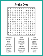 At the Gym Word Search thumbnail
