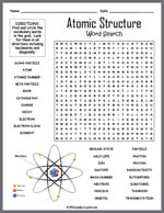 Atomic Structure Word Search Thumbnail