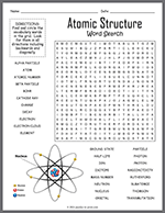 Atomic Structure Word Search thumbnail