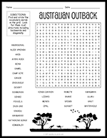 Australian Outback Word Search thumbnail
