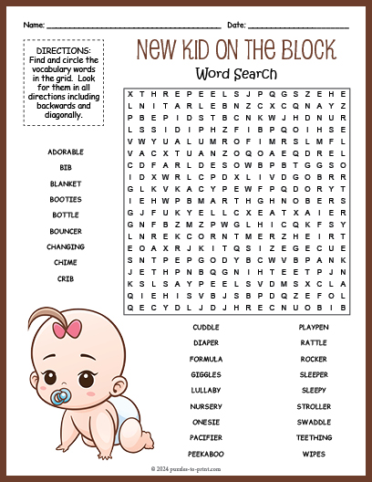 Baby Word Search