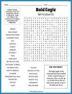 Bald Eagle Word Search Thumbnail