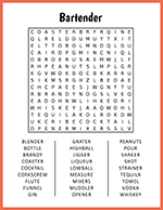 Bartender Word Search thumbnail