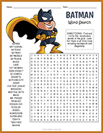 Batman Word Search thumbnail