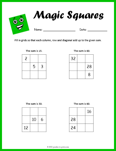 How to Solve a Magic Square: Formulas & Rules to Use