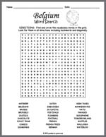 Belgium Word Search Thumbnail