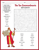 Bible word search puzzle example thumbnail