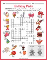 Birthday Party Crossword thumbnail