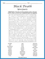 Black Death Word Search Thumbnail